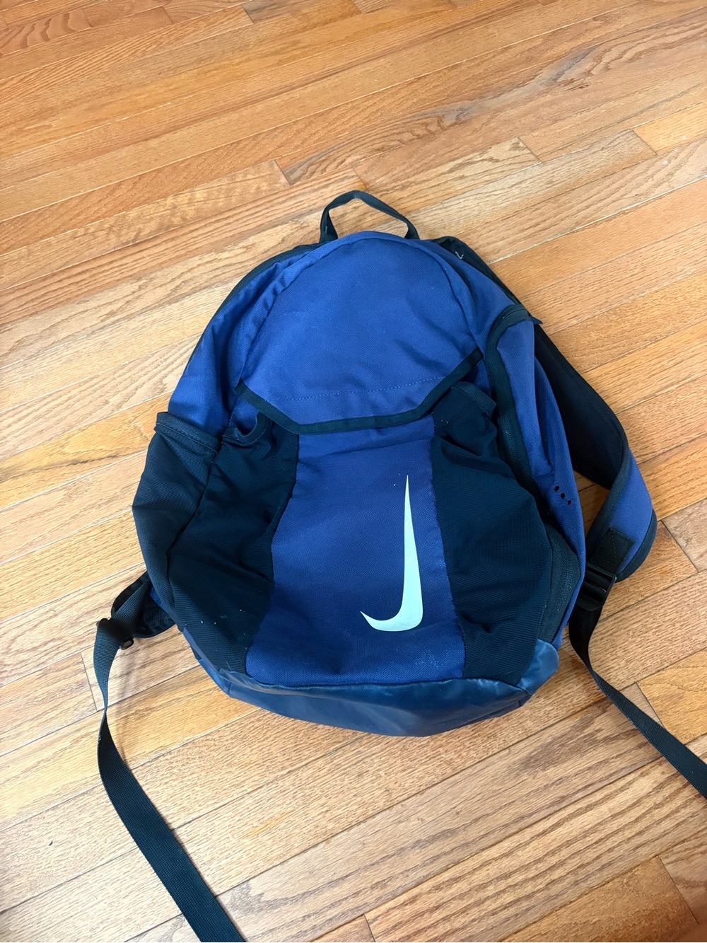 Nike Blue Swoosh athletic Backpack - Navy/Black
